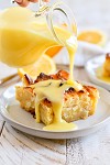 how to make bread pudding with custard  Logo